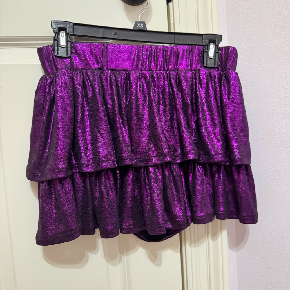 WORN ONCE Purple Tiered Skirt